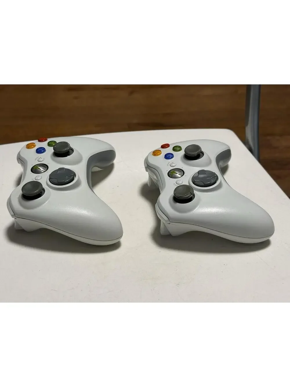 Official OEM Microsoft Xbox 360 White Controller Not Working Lot Of 2